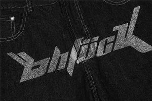 Dollar Print Black Denim Jeans , - Streetwear Jeans - Slick Street