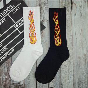 Flame Socks , - Streetwear Socks - Slick Street
