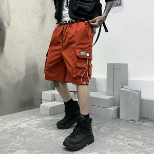 Z1 Cargo Shorts Red, XS - Streetwear Shorts - Slick Street