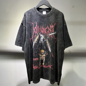 Chainsaw Man 'Midnight Shadows' Anime T-Shirt , - Streetwear T-Shirts - Slick Street