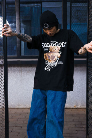 Teddy Bear 'Feel Good' T-Shirt , - Streetwear T-Shirts - Slick Street