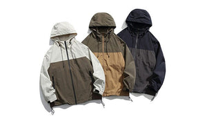 Two Tone Windbreaker Jacket , - Streetwear Jacket - Slick Street