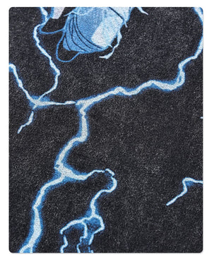 DBZ Blue Lightning Anime T-Shirt , - Streetwear T-Shirts - Slick Street