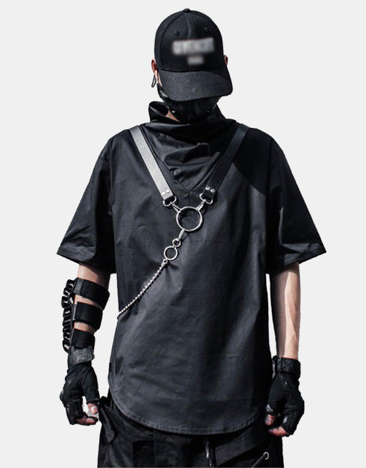 Maille Armor T-Shirt with Chain ,  - Streetwear T-Shirt - Slick Street