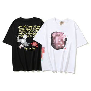 Skull Dice Loose-Fit T-Shirt , - Streetwear T-Shirts - Slick Street
