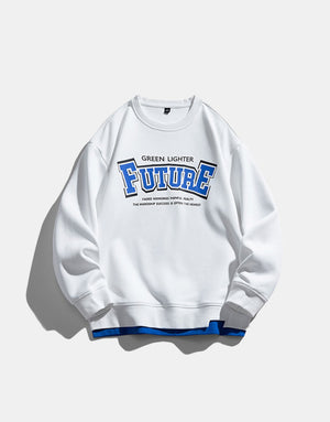 Retro Green Lighter Future Sweatshirt , - Streetwear Sweatshirts - Slick Street
