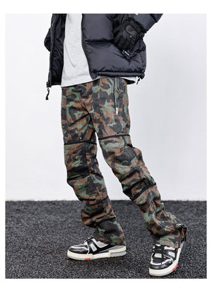 Camo R1 Full Length Pants , - Streetwear Pants - Slick Street