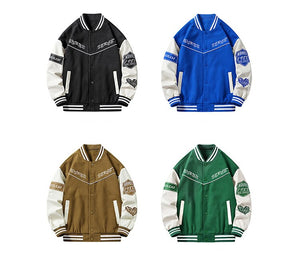 SERCE Varsity Jacket , - Streetwear Jacket - Slick Street