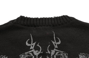 Demon Eye Sweater , - Streetwear Sweater - Slick Street