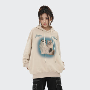 Champion Cat Graphic Hoodie , - Streetwear Hoodie - Slick Street