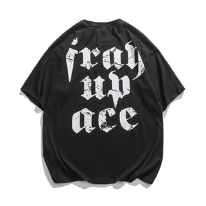 Frah Up Ace T-Shirt Black, XS - Streetwear T-Shirts - Slick Street