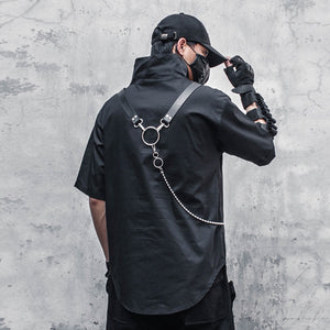 Maille Armor T-Shirt with Chain , - Streetwear T-Shirts - Slick Street