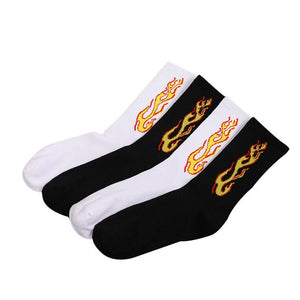Flame Socks , - Streetwear Socks - Slick Street
