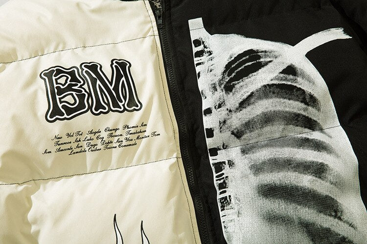 Yin Yang Skeleton Jacket ,  - Streetwear Jackets - Slick Street
