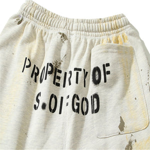 EU Saint Red Heart Shorts , - Streetwear Shorts - Slick Street