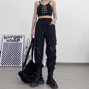 Dark Ribbons Cargo Pants , - Streetwear Cargo Pants - Slick Street