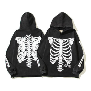 Saint Skeleton Hoodie , - Streetwear Hoodie - Slick Street
