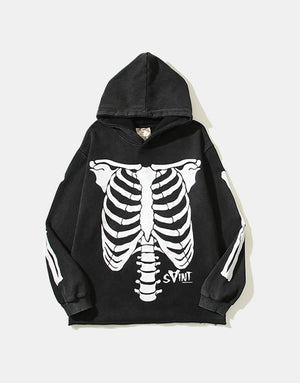 Saint Skeleton Hoodie , - Streetwear Hoodie - Slick Street