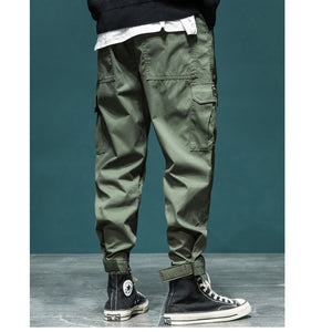 P2 Cargo Pants with Velcro Straps , - Streetwear Cargo Pants - Slick Street