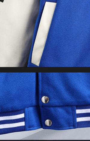 R Quilted Thermal Hooded Varsity Jacket , - Streetwear Hoodie - Slick Street