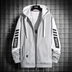 Break Raglan Sleeve Hoodie Gray, XS - Streetwear Hoodie - Slick Street