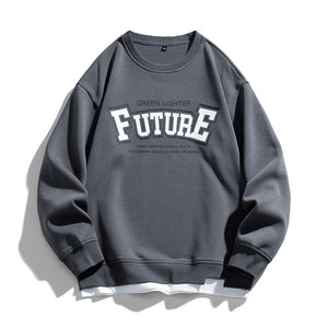 Retro Green Lighter Future Sweatshirt Gray, XS - Streetwear Sweatshirts - Slick Street