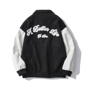 Moment Sunflower Varsity Jacket , - Streetwear Jacket - Slick Street