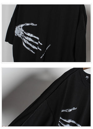 Skeleton Hand T-Shirt , - Streetwear Tee - Slick Street