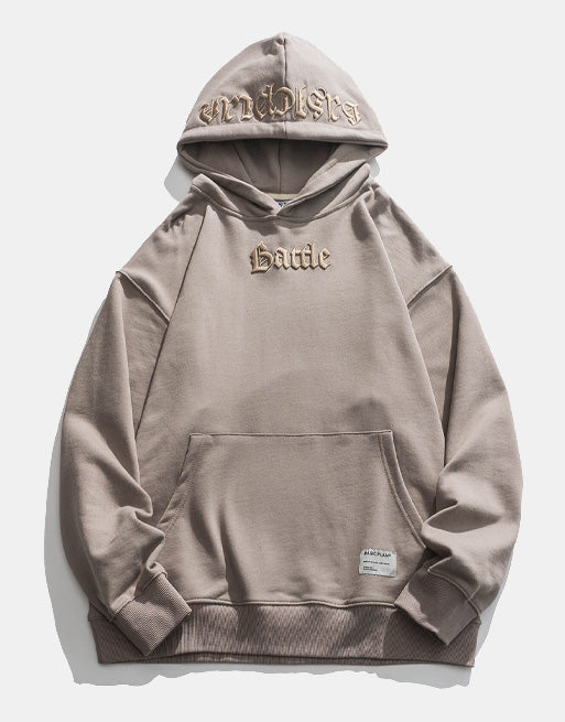 Unknown Battle Hoodie Khaki, XS - Streetwear Hoodie - Slick Street