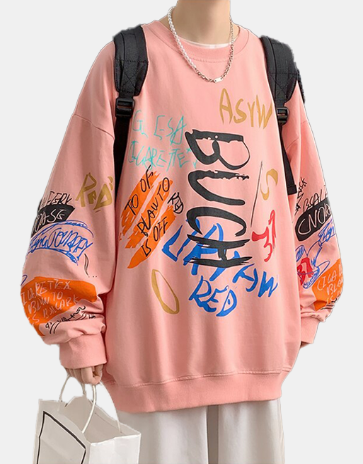 Buch Sweater Pink, XXS - Streetwear Sweatshirt - Slick Street
