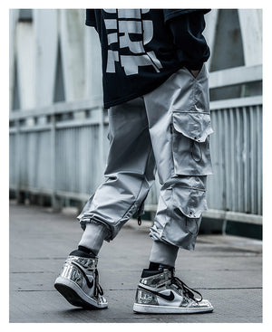 Dark Cosmic Cargo Pants , - Streetwear Cargo Pants - Slick Street