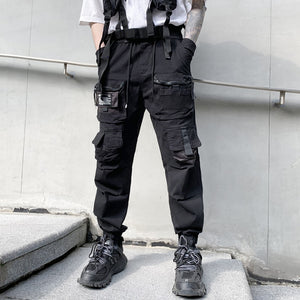 V12 Cargo Pants Black, XS - Streetwear Cargo Pants - Slick Street