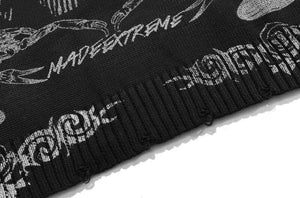 Demon Eye Sweater , - Streetwear Sweater - Slick Street