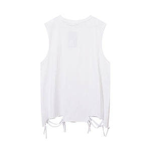 Basic Distressed Tank Top , - Streetwear T-Shirts - Slick Street