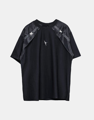 B1 Shoulder Buckle Strap T-Shirt , - Streetwear T-Shirts - Slick Street