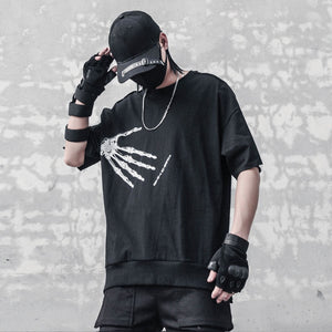 Skeleton Hand T-Shirt , - Streetwear Tee - Slick Street
