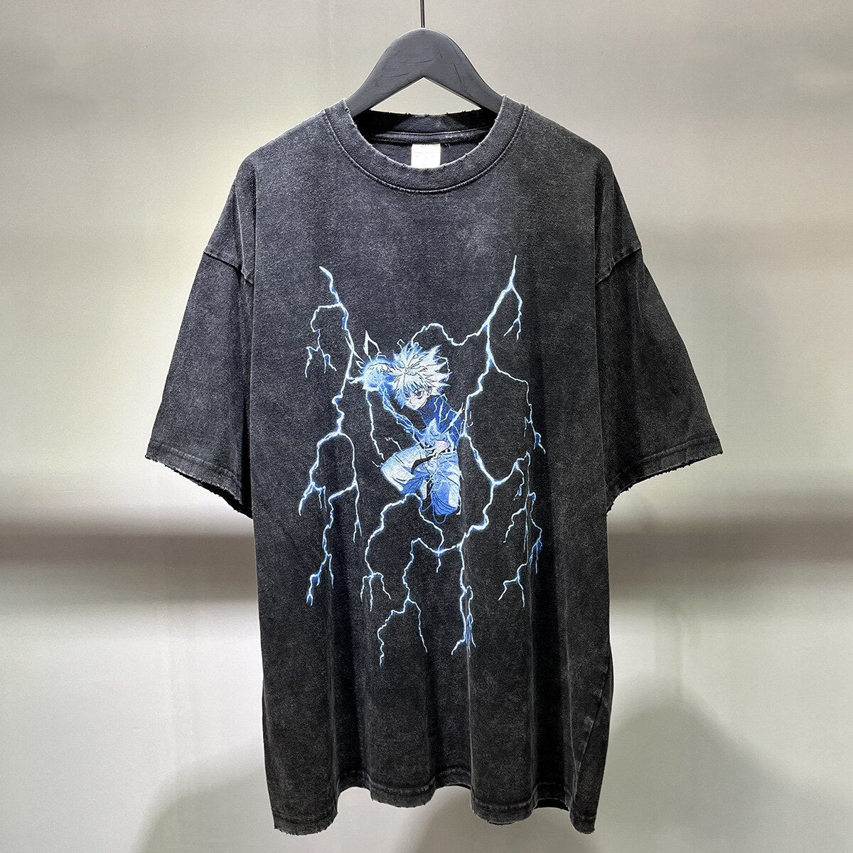DBZ Blue Lightning Anime T-Shirt , - Streetwear T-Shirts - Slick Street