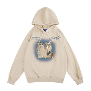 Champion Cat Graphic Hoodie , - Streetwear Hoodie - Slick Street