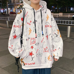 Nostalgic Note Hoodie White, XS - Streetwear Hoodie - Slick Street