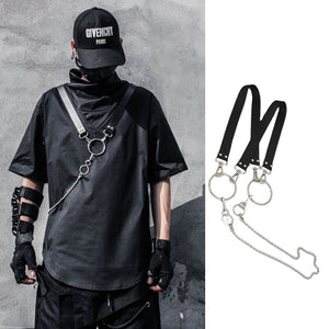 Maille Armor T-Shirt with Chain Black with Chain, XS - Streetwear T-Shirts - Slick Street