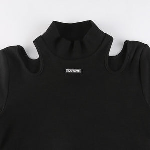 Suchcute Hollow Black Bodysuit , - Streetwear Bodysuit - Slick Street