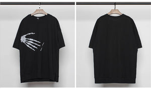 Skeleton Hand T-Shirt , - Streetwear Tee - Slick Street
