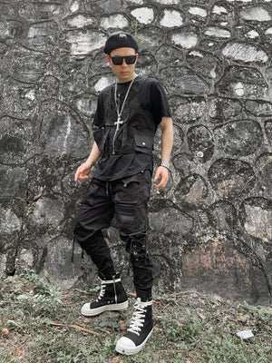 Dark Overseas V1 Cargo Pants , - Streetwear Cargo Pants - Slick Street