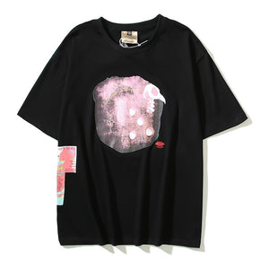 Skull Dice Loose-Fit T-Shirt Black, XS - Streetwear T-Shirts - Slick Street