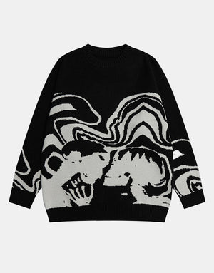 X-Ray Sweater Black, XS - Streetwear Sweater - Slick Street