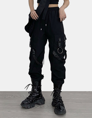 Dark Ribbons Cargo Pants , - Streetwear Cargo Pants - Slick Street