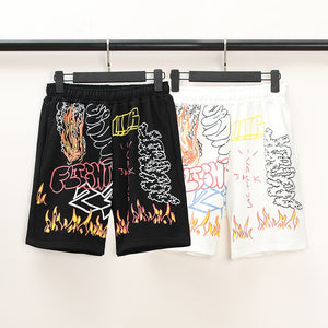 Cactus Fire Shorts , - Streetwear Shorts - Slick Street