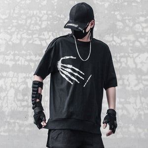 Skeleton Hand T-Shirt , - Streetwear Tee - Slick Street