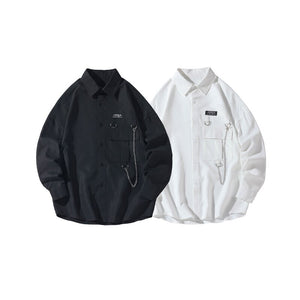 Casual Chain Style Shirt , - Streetwear Shirt - Slick Street