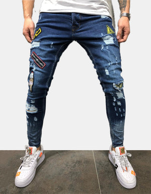 xBadges Distressed Skinny Jeans , - Streetwear Jeans - Slick Street